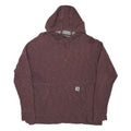 CARHARTT Womens Maroon Hoodie M Cotton Blend Pullover Casual Sweatshirt