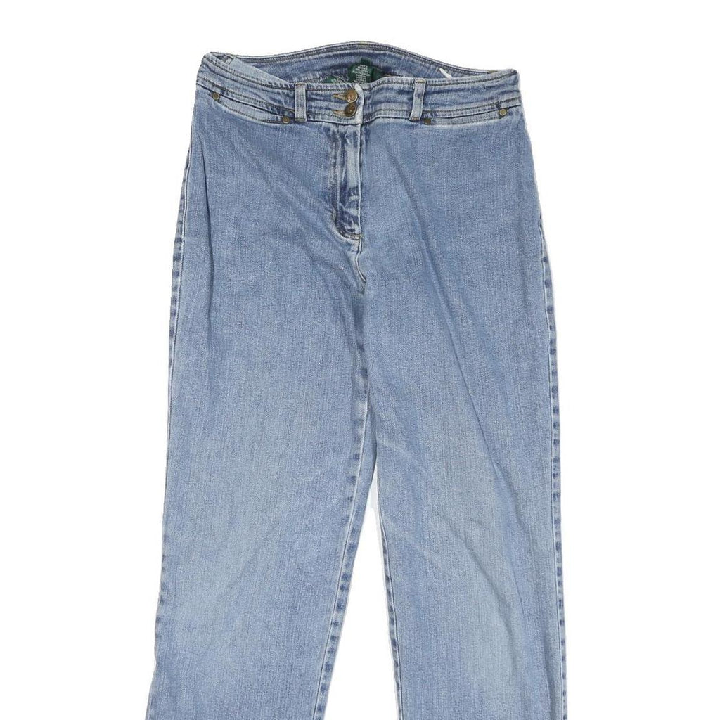 LAUREN RALPH LAUREN Womens Regular Fit Straight Denim Light Blue Jeans W30 L30