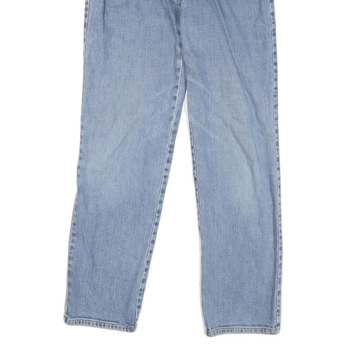 LAUREN RALPH LAUREN Womens Regular Fit Straight Denim Light Blue Jeans W30 L30