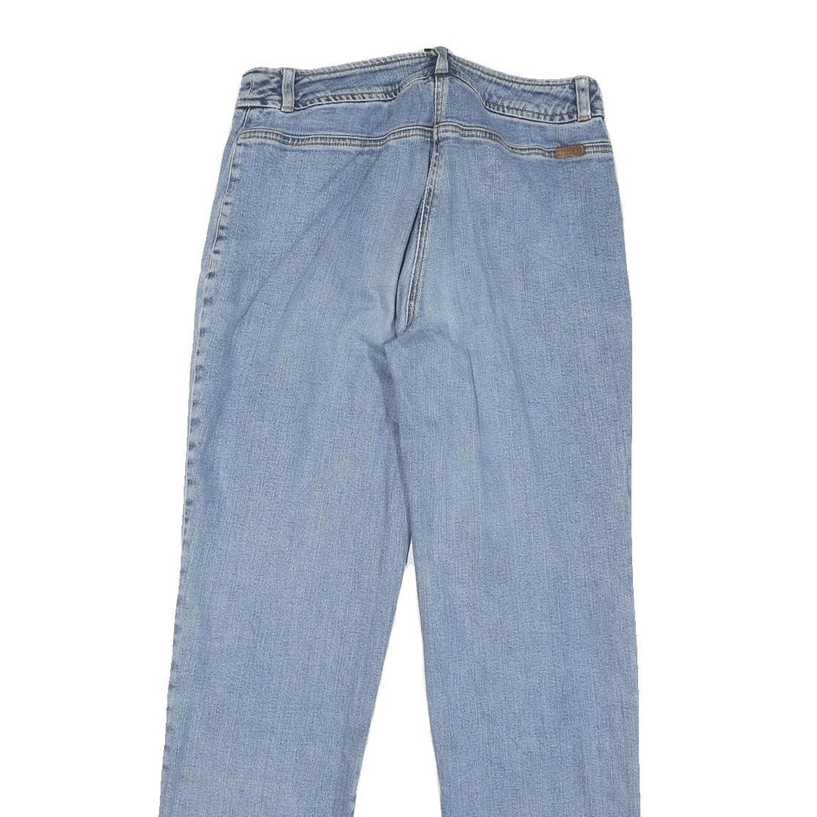 LAUREN RALPH LAUREN Womens Regular Fit Straight Denim Light Blue Jeans W30 L30