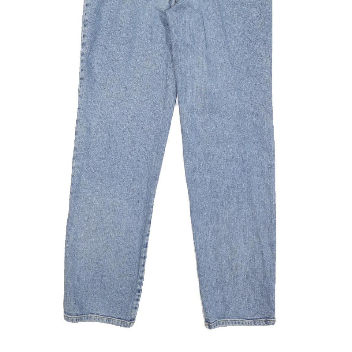 LAUREN RALPH LAUREN Womens Regular Fit Straight Denim Light Blue Jeans W30 L30