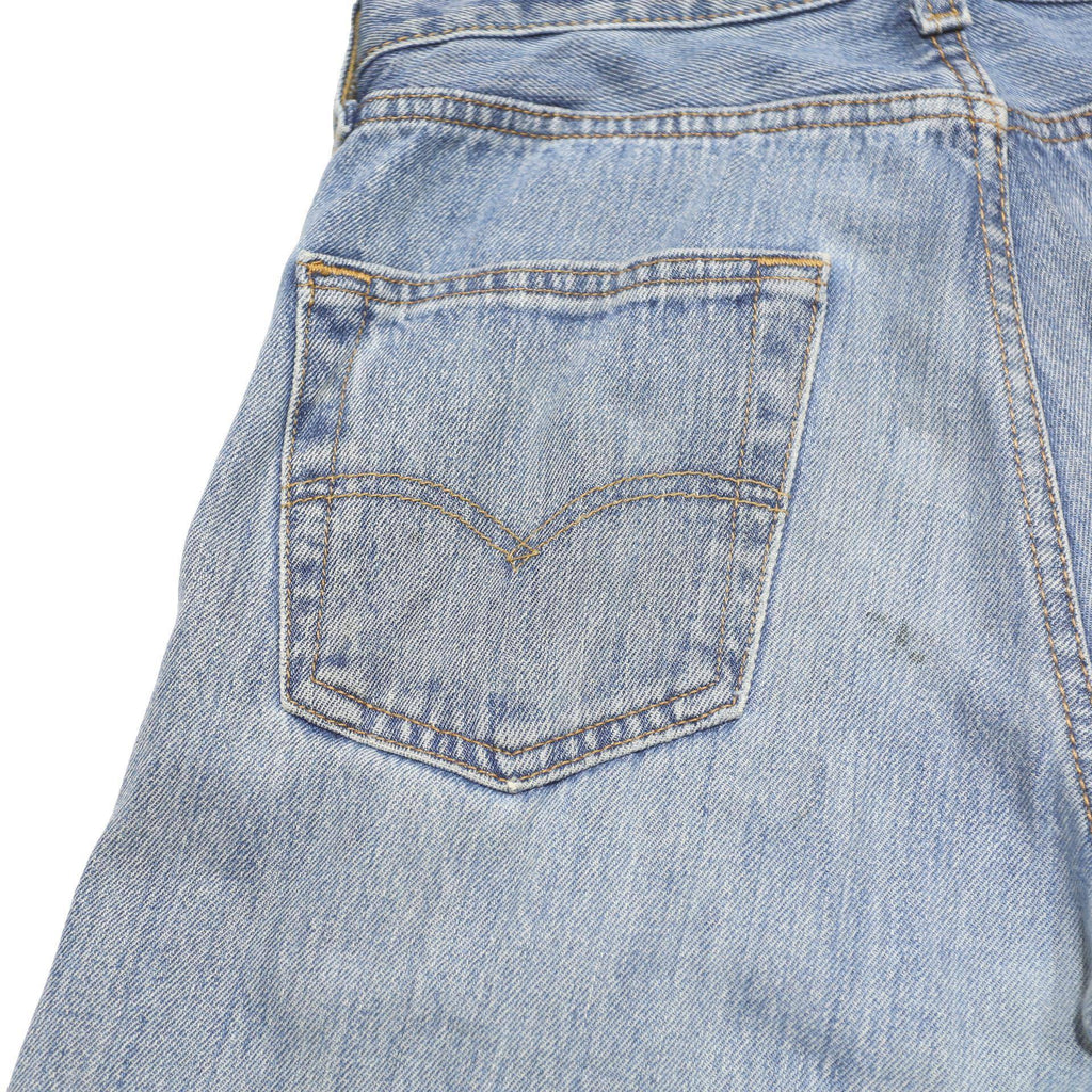 LEVI'S 501 Mens Jeans Blue Regular Straight Denim Light W29 L32 Classic Button
