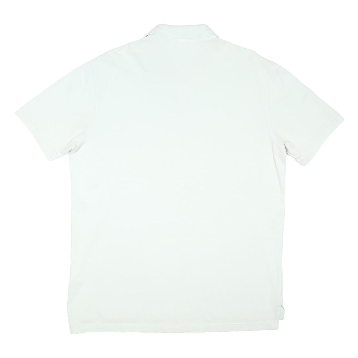 TOMMY HILFIGER Mens White Polo Shirt Short Sleeve Plain 2XL Cotton Blend Regular