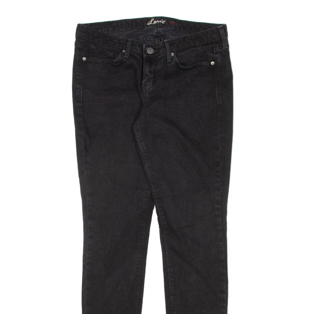 LEVI'S Womens Jeans Black Slim Skinny W29 L32