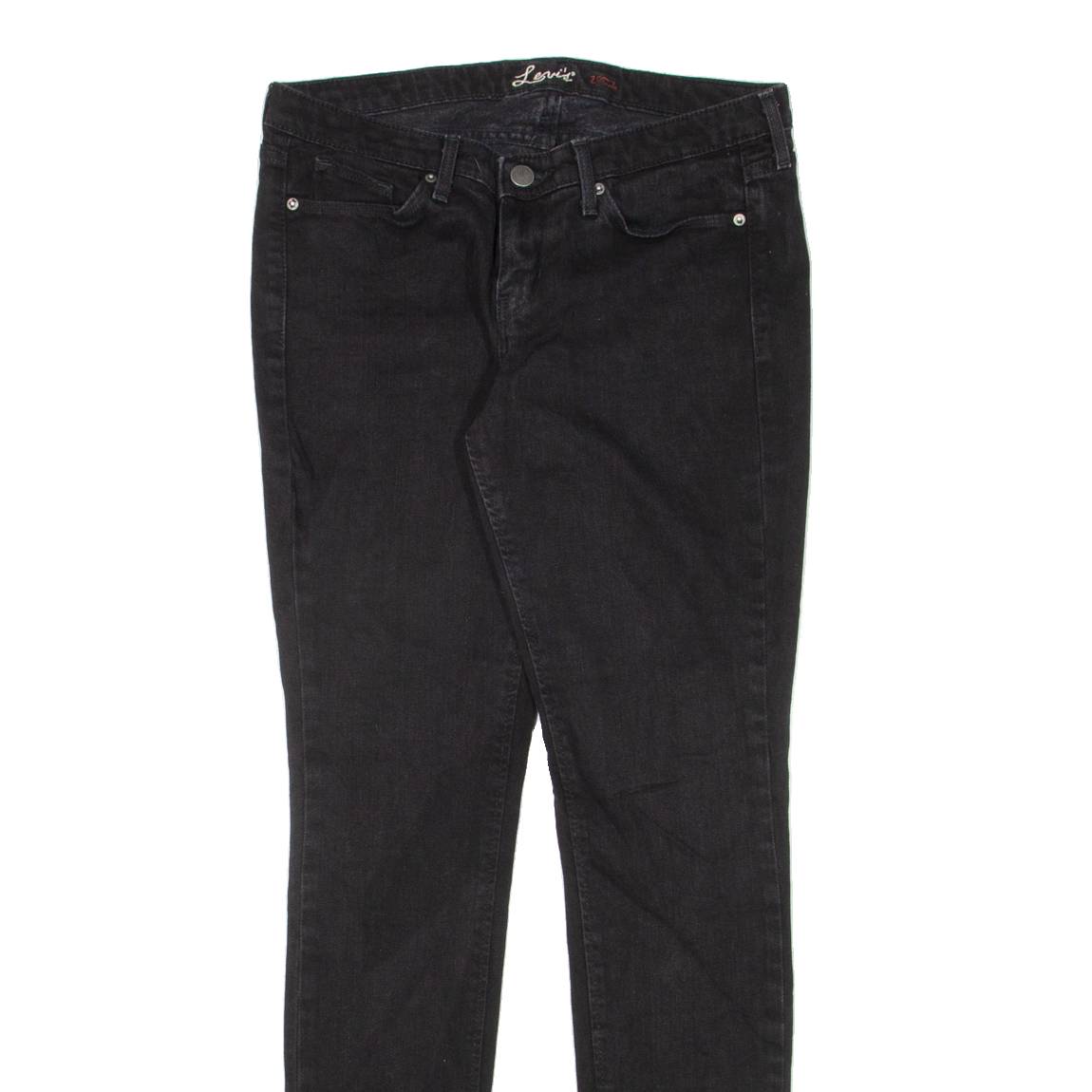 LEVI'S Womens Jeans Black Slim Skinny W29 L32