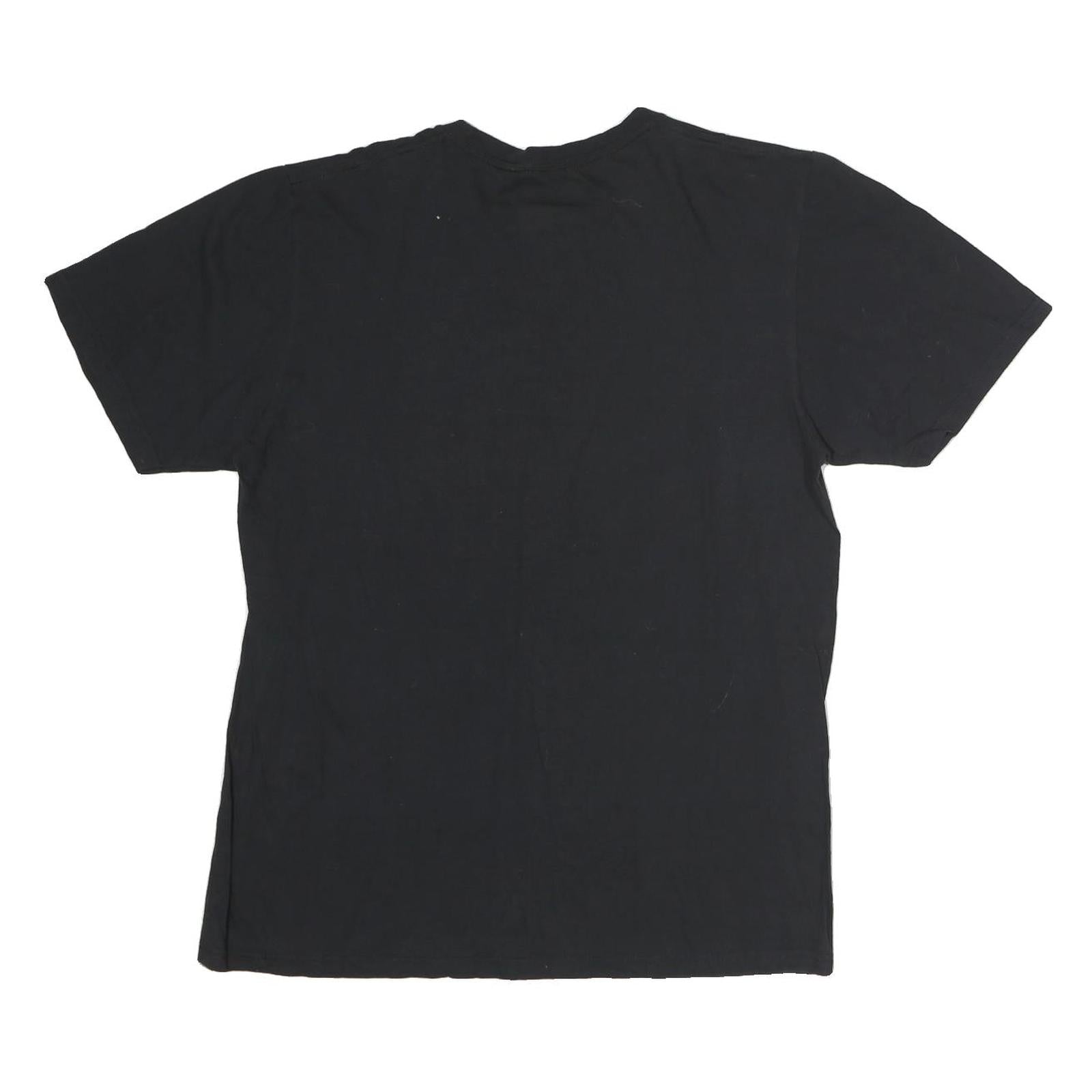 ADIDAS Mens Black The City Rules The West Graphic T-Shirt L Short Sleeve Crew