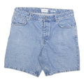 RESERVED Mens Shorts Blue Denim Casual L W36 Cotton Blend Comfortable Fit