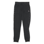 CHAMPION Womens Joggers Black Slim Tapered XS W24 L28 Cotton Blend Logo Tape