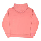 ADIDAS Womens Pink Cotton Blend Pullover Hoodie L Branded Logo Casual
