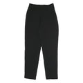 TATTOO Womens Black Relaxed Straight Trousers W26 L28 Smart Casual Zip