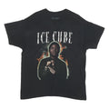 ICE CUBE Mens Black Graphic T-Shirt L Short Sleeve Crew Neck Cotton Blend Music