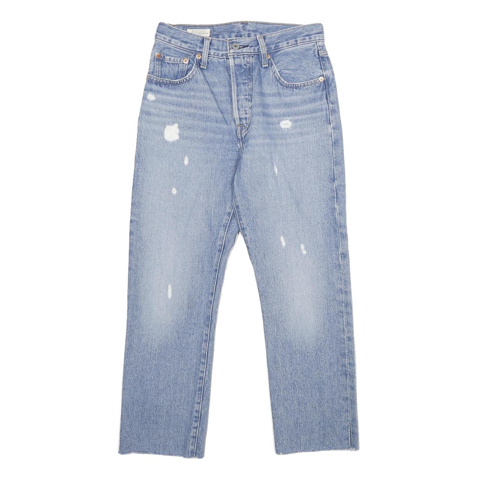 LEVI'S 501 BIG E Womens Jeans Blue Classic Straight Denim Light W25 L26 Vintage