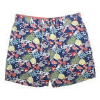 NAUTICA Mens Shorts Blue Floral Pattern L W36 Swim Trunks Casual Drawstring