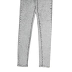 SINSAY Womens Slim Grey Denim Jeans Cotton Blend Zip W26 L27 Acid Wash Skinny