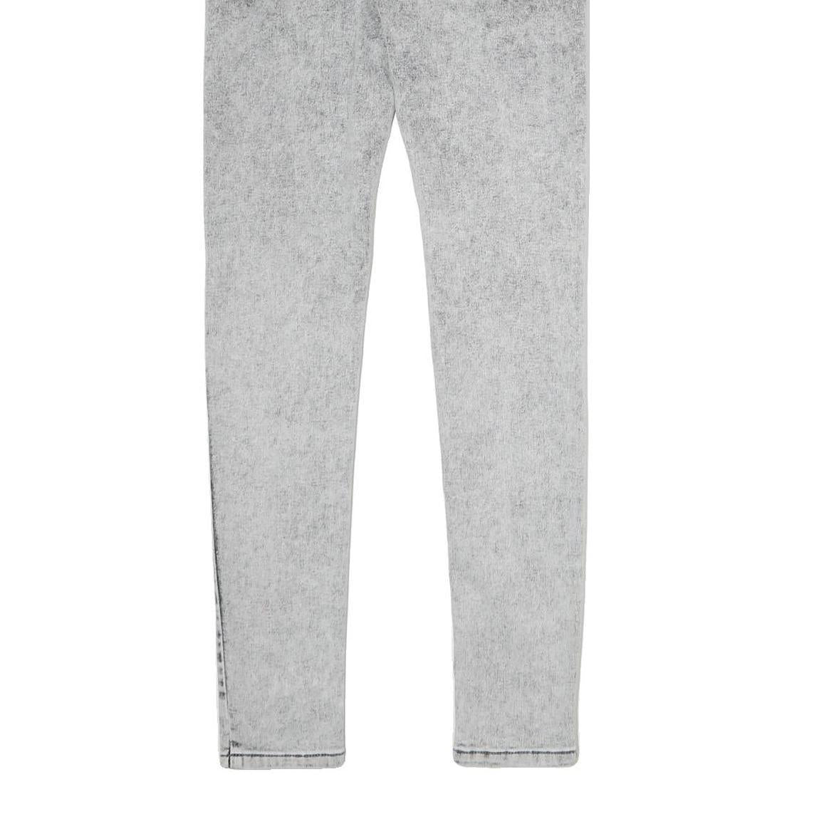 SINSAY Womens Slim Grey Denim Jeans Cotton Blend Zip W26 L27 Acid Wash Skinny