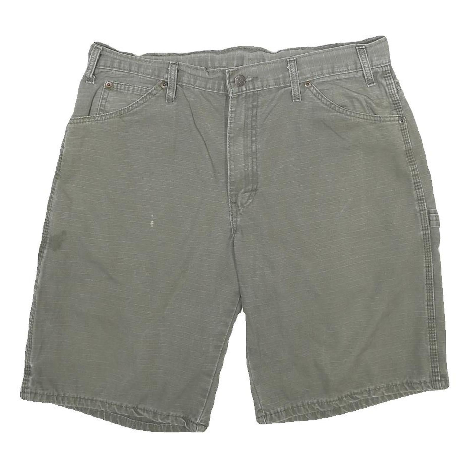 DICKIES Mens Shorts Grey Casual Cotton L W34 Workwear Durable Pocketed