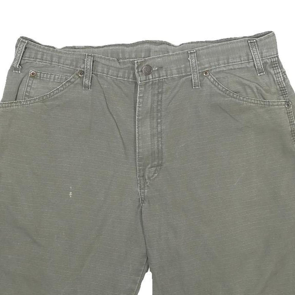 DICKIES Mens Shorts Grey Casual Cotton L W34 Workwear Durable Pocketed