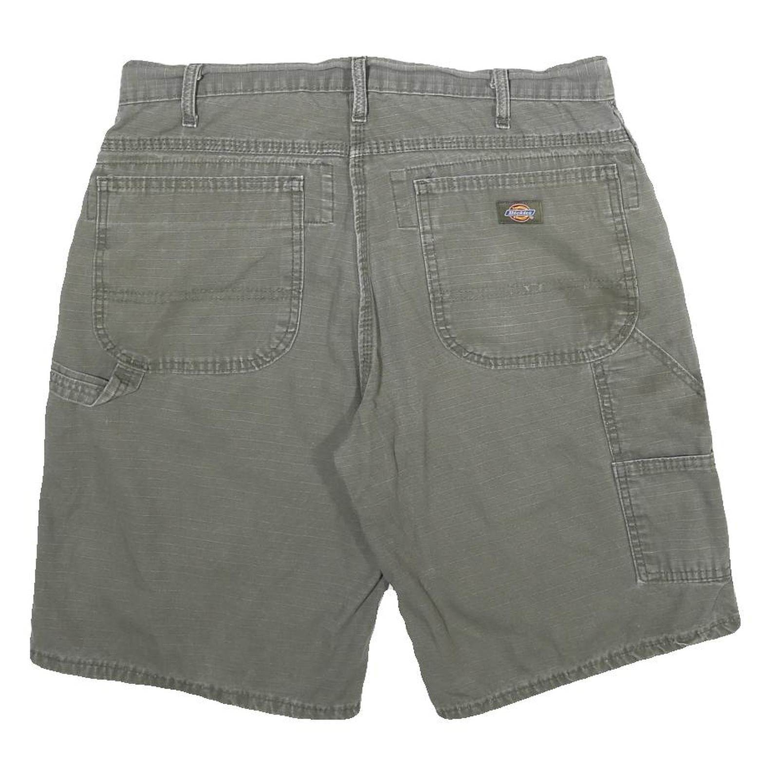 DICKIES Mens Shorts Grey Casual Cotton L W34 Workwear Durable Pocketed