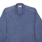 MCGREGOR Mens Blue Cotton Blend Shirt XL Casual Button-Down Pocket Detail