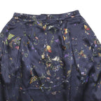 ERDEM Womens Blue Butterfly Print Mini Silk Skirt Size S Elegant Design