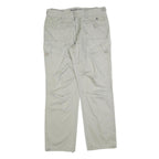 NEIGHBORHOOD Womens Cotton Blend Beige Regular Straight Trousers W34 L34 Casual