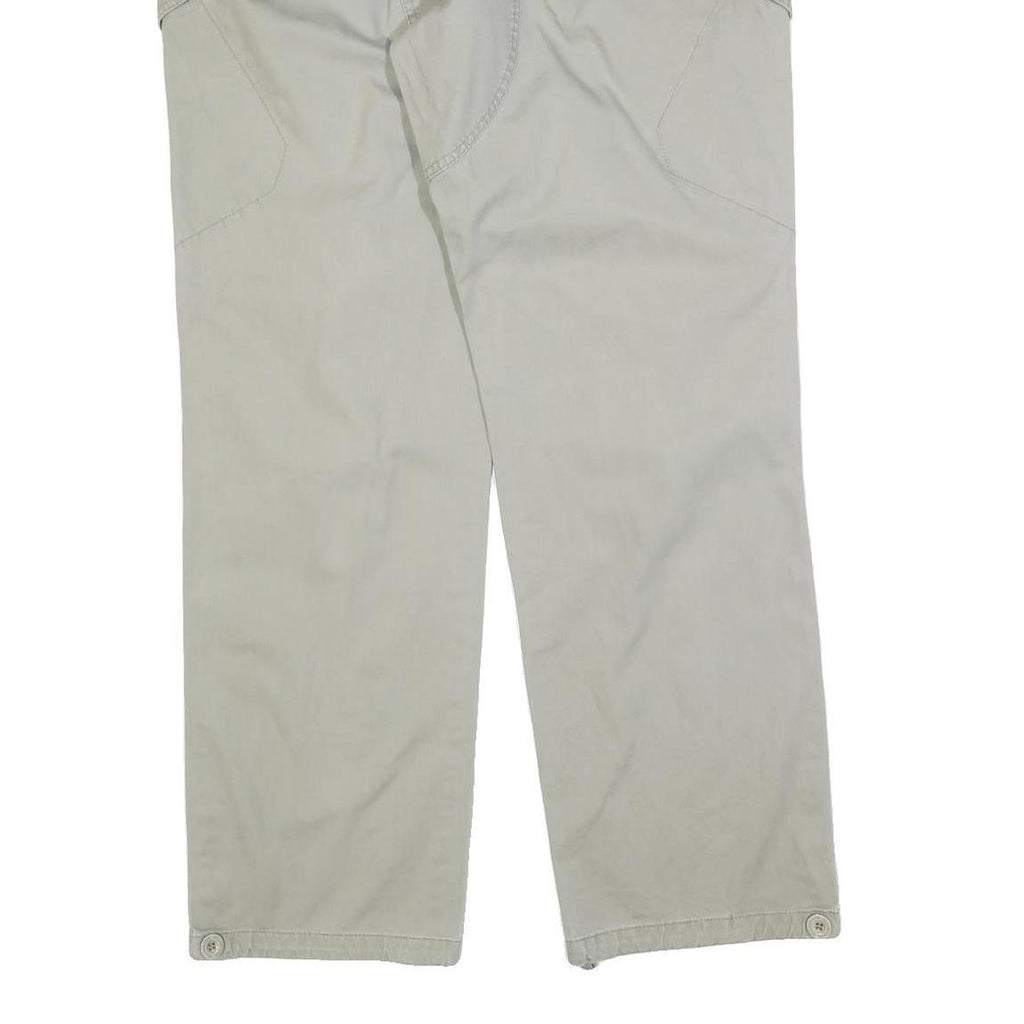 NEIGHBORHOOD Womens Cotton Blend Beige Regular Straight Trousers W34 L34 Casual