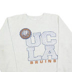 Mens White UCLA Bruins Crew Neck M Cotton Blend Sweatshirt Vintage College
