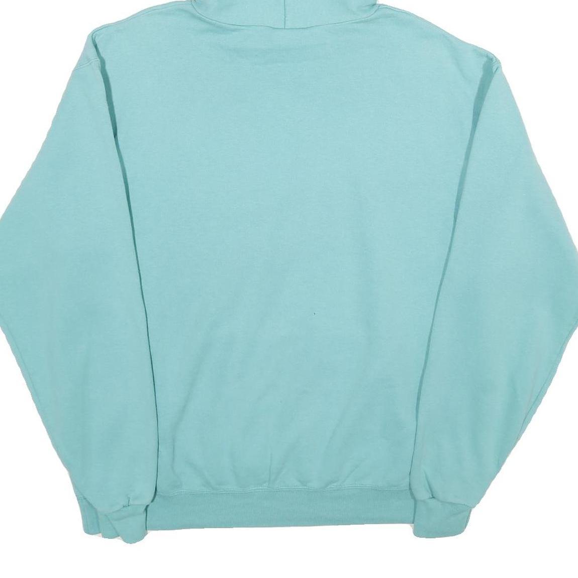 CHAMPION Mens Blue Ivy Tech Pullover Hoodie L Cotton Blend