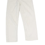 LEVI'S Womens White Cotton Woven Regular Straight Trousers W26 L25 Button