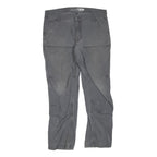 CARHARTT Mens Grey Denim Cotton Blend Regular Fit Straight Leg Jeans W36 L30
