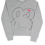 NIKE Womens Grey Hoodie S Nike Air Graphic Pullover Cotton Blend