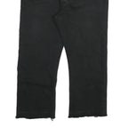 LEVI'S 501 Mens Jeans Black Regular Straight Denim Raw W38 L25 Button Closure