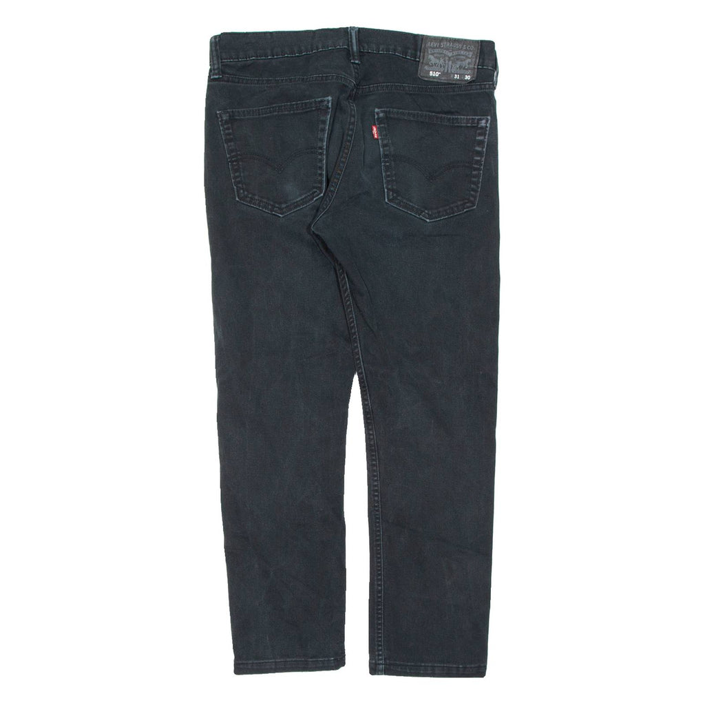 LEVI'S 510 Jeans Mens Black Slim Skinny W31 L25