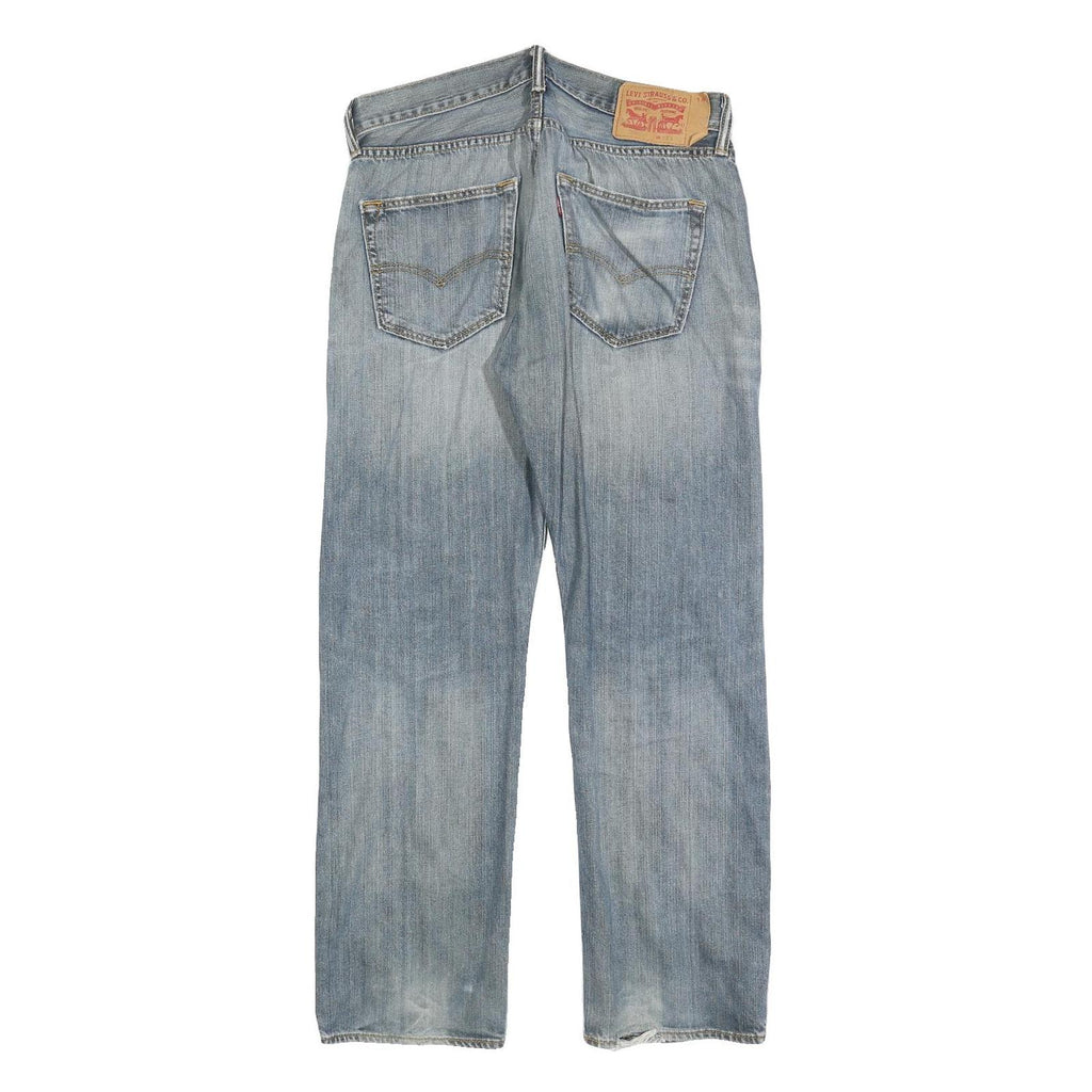 LEVI'S 501 Mens Regular Fit Straight Denim Light W32 L30 Classic Button Fly