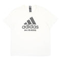ADIDAS Mens White All Blacks Graphic T-Shirt 2XL Short Sleeve Crew Neck Rugby