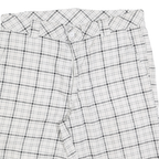 DICKIES Mens White & Black Casual Checked Shorts M W34 Cotton Blend