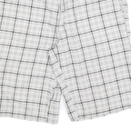 DICKIES Mens White & Black Casual Checked Shorts M W34 Cotton Blend