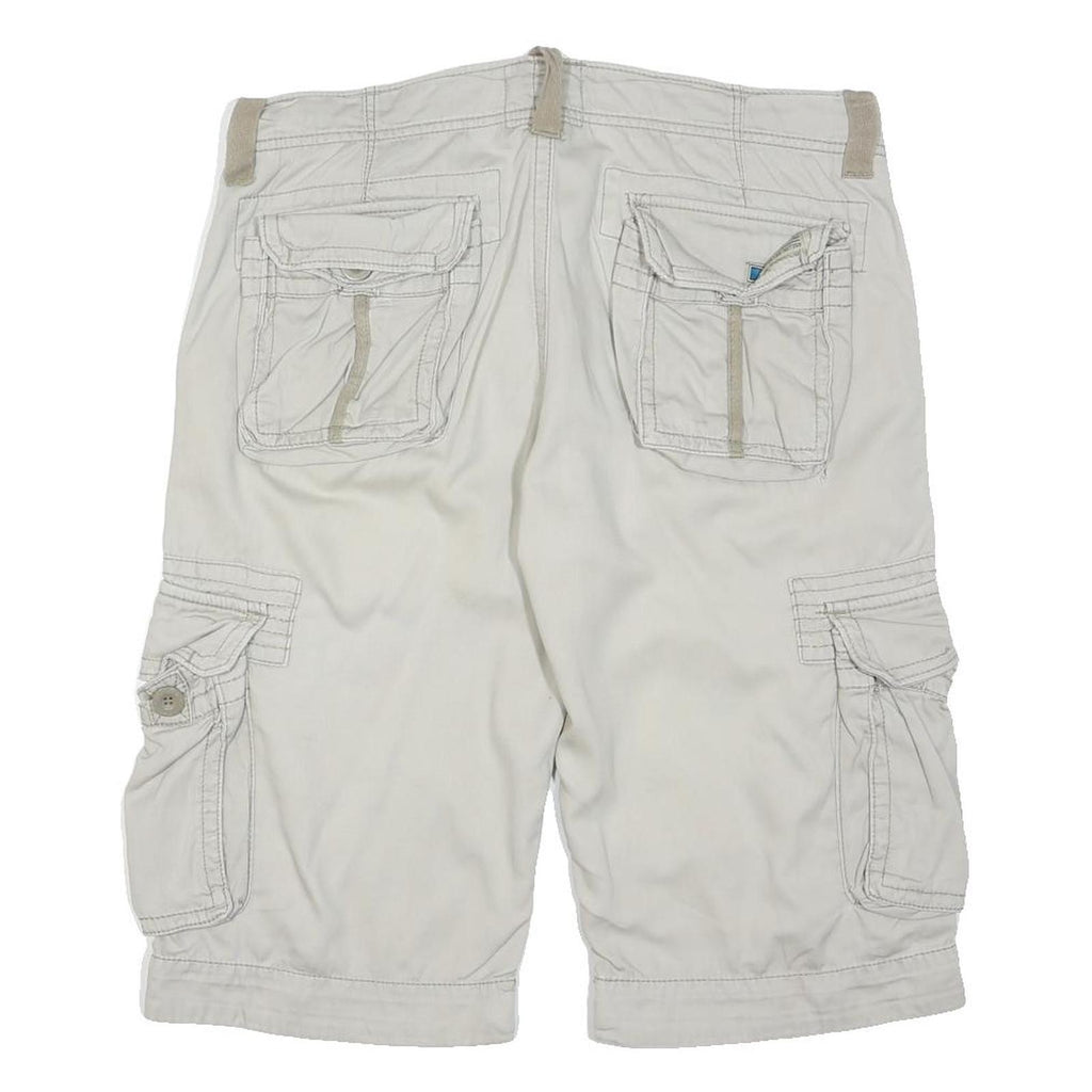 URBAN SURFACE Mens Cargo Shorts Beige M W34 Cotton Blend Casual Pocketed