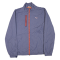 PUMA Mens Blue Zip Jacket M Polyester Blend Lightweight Sports Casual