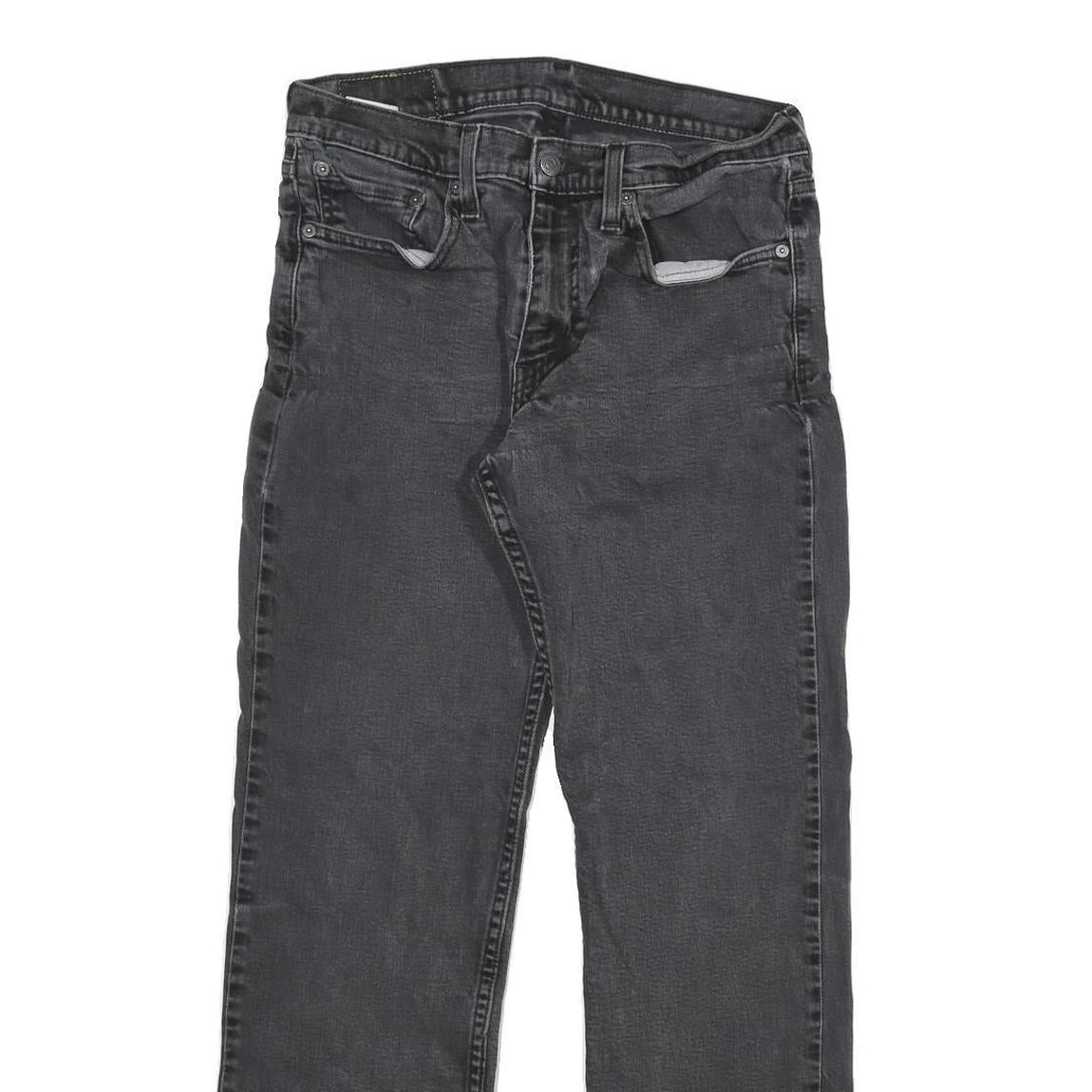 LEVI'S 514 Slim Mens Jeans Black Slim Straight Denim Medium W29 L30