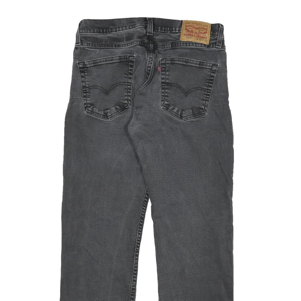 LEVI'S 514 Slim Mens Jeans Black Slim Straight Denim Medium W29 L30