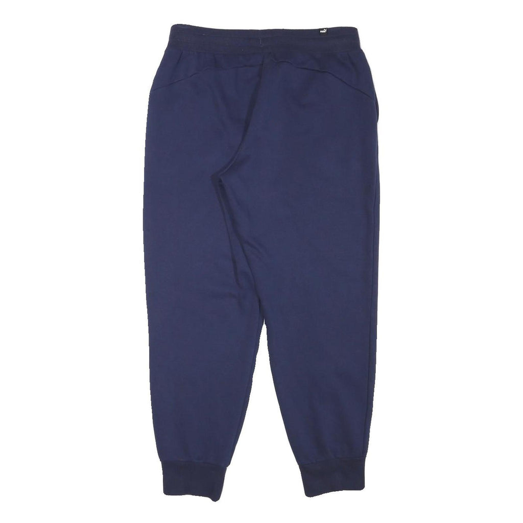 PUMA Mens Joggers Navy Blue M W30 L28 Classic Tapered Casual Sportswear