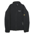 JACK WOLFSKIN Womens Black Softshell Jacket M Polyester Blend Zip Outdoor Layer