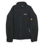 JACK WOLFSKIN Womens Black Softshell Jacket M Polyester Blend Zip Outdoor Layer