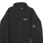 JACK WOLFSKIN Womens Black Softshell Jacket M Polyester Blend Zip Outdoor Layer