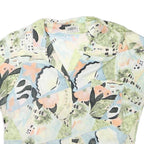TAIFUN Womens Pastel Green & Blue Abstract Print Shirt Short Sleeve Collared M