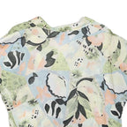 TAIFUN Womens Pastel Green & Blue Abstract Print Shirt Short Sleeve Collared M