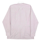 RENATO CAVALLI Mens Pink & White Relaxed Fit Plain Cotton Blend Shirt M Button