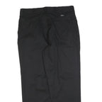 DICKIES Mens Cotton Blend Black Regular Straight Trousers W38 L32 Workwear