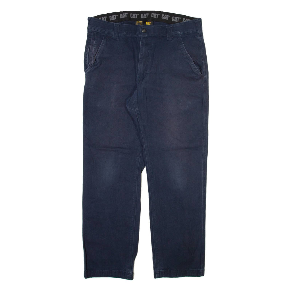 DICKIES Mens Trousers Blue Regular Straight W36 L32